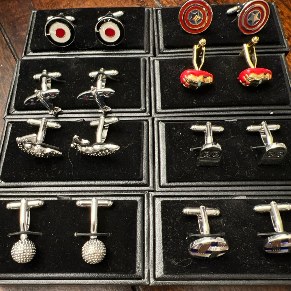 Cufflinks - 8 sets